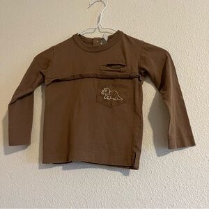 Zara Kids Size 3-4 years Dino Dinosaur Long Sleeve T-Shirt